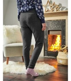 Pantalon Détente Luxueux - Femme - Cachemire & Mérinos -Woolovers 4e6e2 76463 a360l darkcharcoal w 6