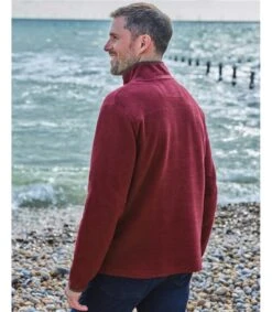 Polaire à Col Zippé - Homme - Pur Coton 7 Polaire à Col Zippé - Homme - Pur Coton -Woolovers 5d412 111598 j80m claretred m 61