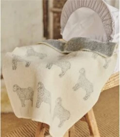 Couverture Pour Bébé Motif Mouton - Maison - Laine Mélangée