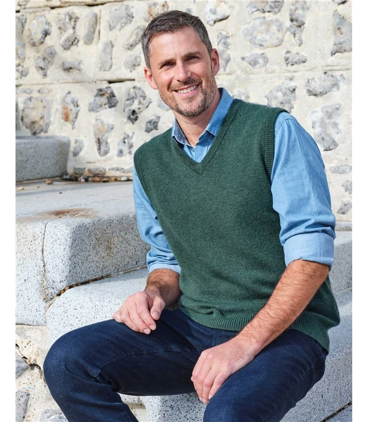 Pull Sans Manches - Homme - Laine D’agneau 3 Pull Sans Manches - Homme - Laine D’agneau