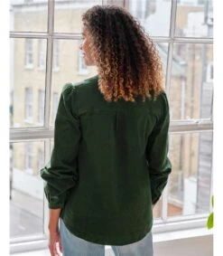 Milou Organic Cotton Corduroy Shirt -Woolovers 67eef 2024 17wwt7308 grn 2159