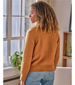 Estha Organic Cotton Fluffy Cardigan 7 Estha Organic Cotton Fluffy Cardigan -Woolovers 68ece 227257 tk16 muscovadobrown w 7