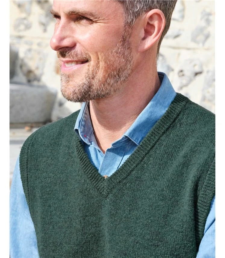 Pull Sans Manches - Homme - Laine D’agneau 4 Pull Sans Manches - Homme - Laine D’agneau – Image 2