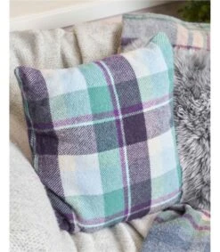 Housse De Coussin à Carreaux - Maison - Pure Laine