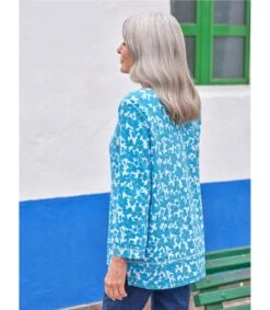 Haut à Ourlet Fendu Avec Coutures - Femme -Woolovers 738bf 215712 j516l multiinkfloralprint w 9