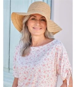 Chapeau Tressé Souple - Femme - Paille De Papier