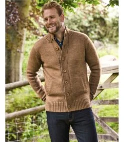 Cardigan "Everyday" Boutonné - Homme - Pure Laine