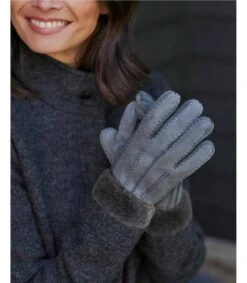 Gants Fourrés à Revers - Femme - Peau De Mouton