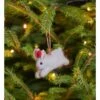 Déco De Noël Motif Mr Lapin - Maison - Pure Laine -Woolovers 80140 p281 white w 5