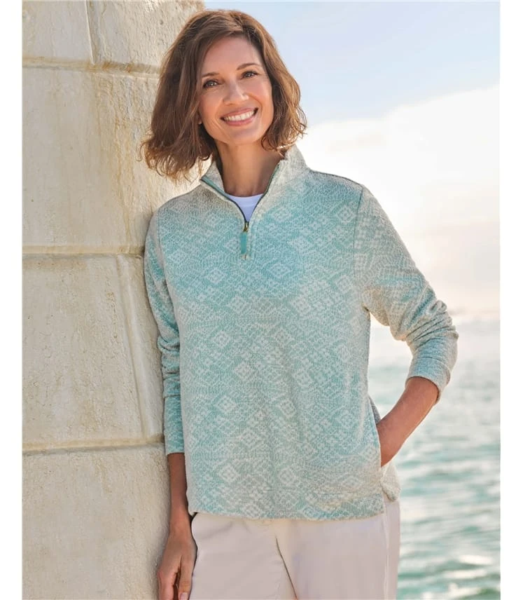 Skye Gilet Semi-fermé En Jacquard 3 Skye Gilet Semi-fermé En Jacquard