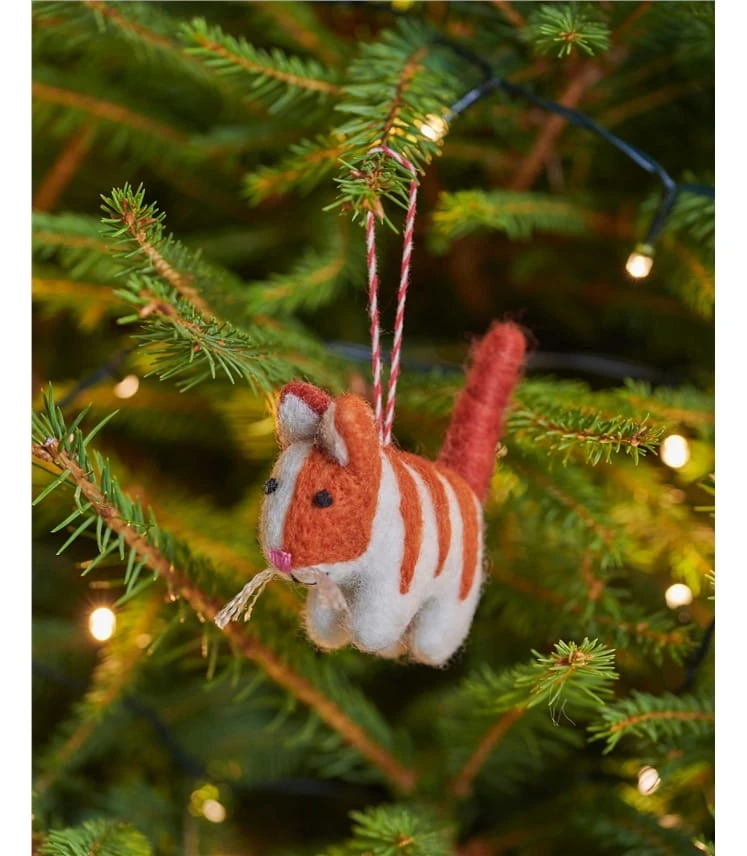 Déco De Noël Motif Chat - Maison - Pure Laine 3 Déco De Noël Motif Chat - Maison - Pure Laine