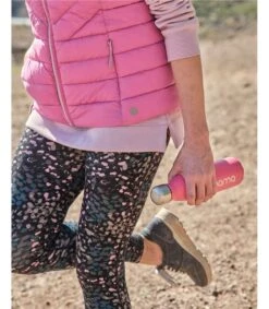 Balance Printed Full Length Legging -Woolovers 84959 rj008 tealdottydash w 7