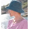 Cotton Bucket Hat -Woolovers 92481 mp387 denimblue w 555
