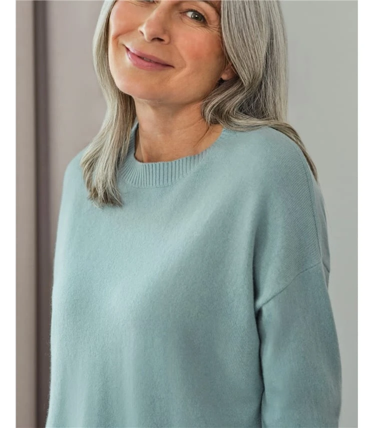 Pull à Col Rond Détente - Femme - Pur Cachemire 3 Pull à Col Rond Détente - Femme - Pur Cachemire – Image 2