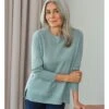 Pull à Col Rond Détente - Femme - Pur Cachemire