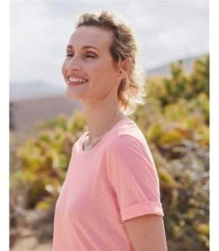 Easy Linen Blend Tee 7 Easy Linen Blend Tee -Woolovers 97812 mp627 petal w 7