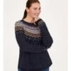 Freayer Organic Cotton Fluffy Fair Isle Jumper