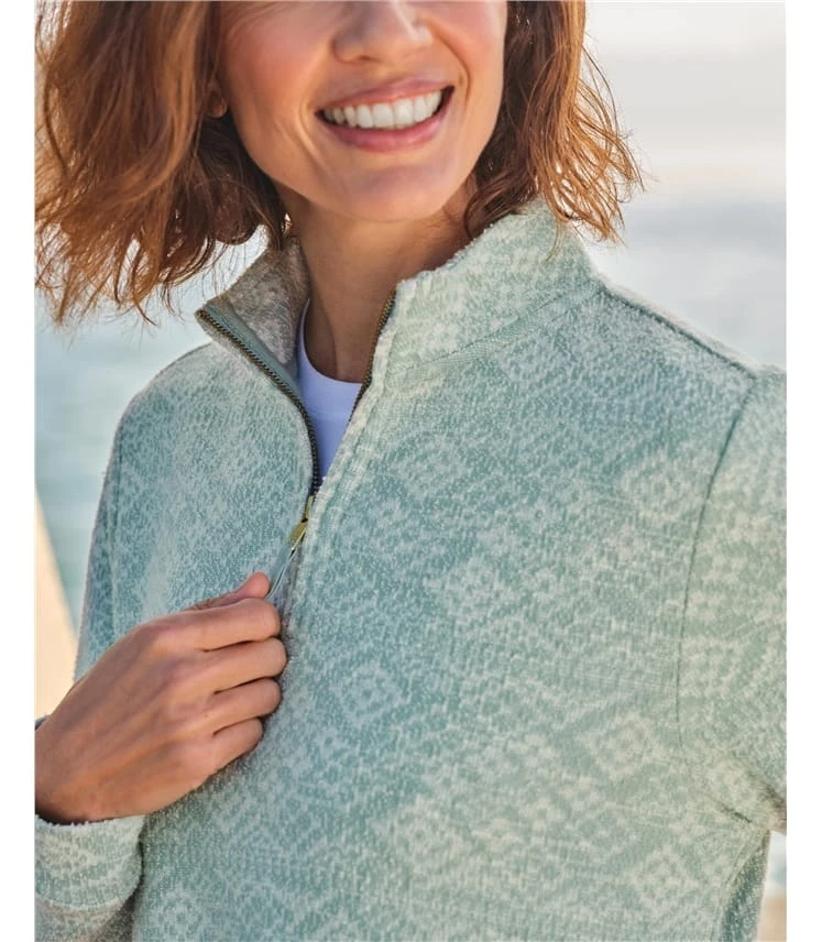 Skye Gilet Semi-fermé En Jacquard 4 Skye Gilet Semi-fermé En Jacquard – Image 2