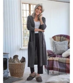 Robe De Chambre Luxueuse - Femme - Cachemire & Mérinos