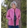 Veste à Col Montant Boutonné - Femme - Pure Laine -Woolovers adbc9 100258 f118l pinkflambe w 15 v3