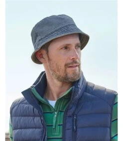 Chapeau De Soleil Réversible En Coton Pour Hommes