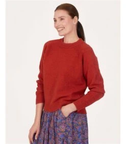 Celaeno Lambswool Funnel Neck Jumper