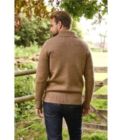 Cardigan "Everyday" Boutonné - Homme - Pure Laine -Woolovers bf17e 75926 f15m deserttaupe m 12