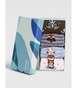Boîte à Chaussettes En Coton Bio Baby Ash Gots Animal