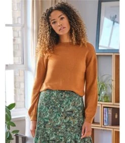 Lucille Fluffy Balloon Sleeve Jumper