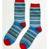 Lauritz Stripe Socks -Woolovers c2b05 230852 ta247 blueslate w