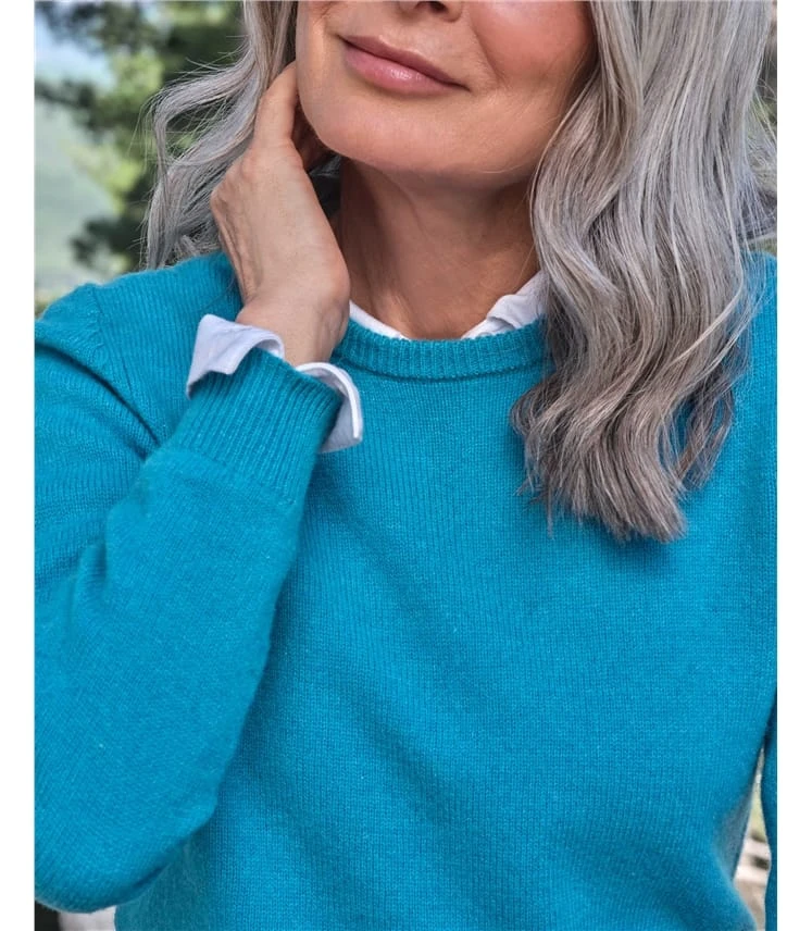 Pull à Col Rond – Femme – Laine D’agneau Certifiée 100% RWS 4 Pull à Col Rond – Femme – Laine D’agneau Certifiée 100% RWS – Image 2