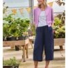 Pantalon Carotte Ample - Femme - Pur Lin 2 Pantalon Carotte Ample - Femme - Pur Lin -Woolovers dc01e 223202 s130l mulberrypink w 15