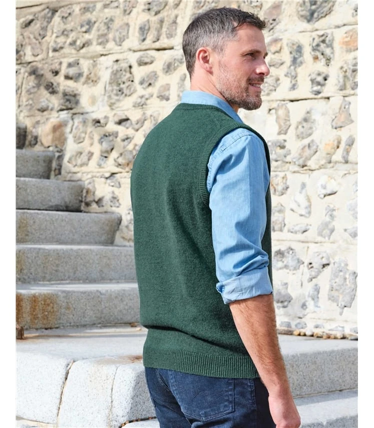 Pull Sans Manches - Homme - Laine D’agneau 5 Pull Sans Manches - Homme - Laine D’agneau – Image 3