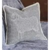 Housse De Coussin Motif Animal - Maison - Pure Laine D'Agneau -Woolovers e92ac 62645 p413 softgreysheep w 31