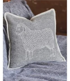 Housse De Coussin Motif Animal - Maison - Pure Laine D'Agneau