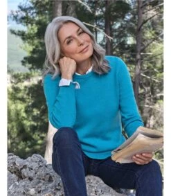 Pull à Col Rond – Femme – Laine D’agneau Certifiée 100% RWS