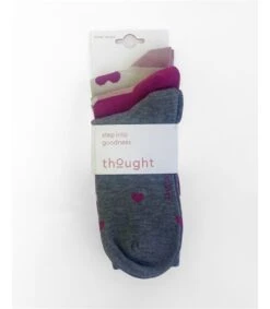 Haddie Bamboo Love Heart 3 Sock Pack