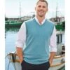 Pull Sans Manches - Homme - Cachemire & Mérinos 1 Pull Sans Manches - Homme - Cachemire & Mérinos -Woolovers f8a13 214795 k4m oceanblue m 9 v2