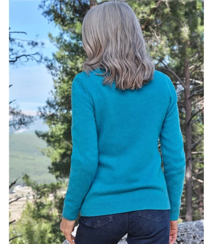 Pull à Col Rond – Femme – Laine D’agneau Certifiée 100% RWS 5 Pull à Col Rond – Femme – Laine D’agneau Certifiée 100% RWS – Image 3