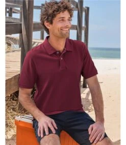 Polo En Coton Piqué - Hommes